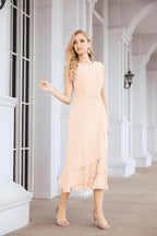 Vestido formal de fiesta Sunnderly de dos piezas, corte A, para madre de la novia, SY28072 