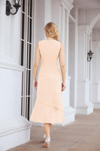 Vestido formal de fiesta Sunnderly de dos piezas, corte A, para madre de la novia, SY28072 