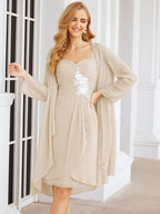 Vestidos de novia Sunnderly con apliques de encaje para la madre de la novia y el novio (SY28066) 