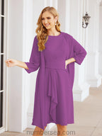 Vestidos de madre de la novia Sunnderly, vestido de fiesta, vestido plisado informal SY28065 