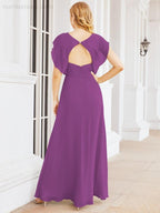 Vestidos de dama de honor Sunnderly con capa, vestido formal de fiesta con espalda descubierta para madre de la novia SY28058 