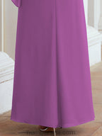 Vestido formal de fiesta Sunnderly, largo, para madre de la novia, con capa con volantes, SY28026 