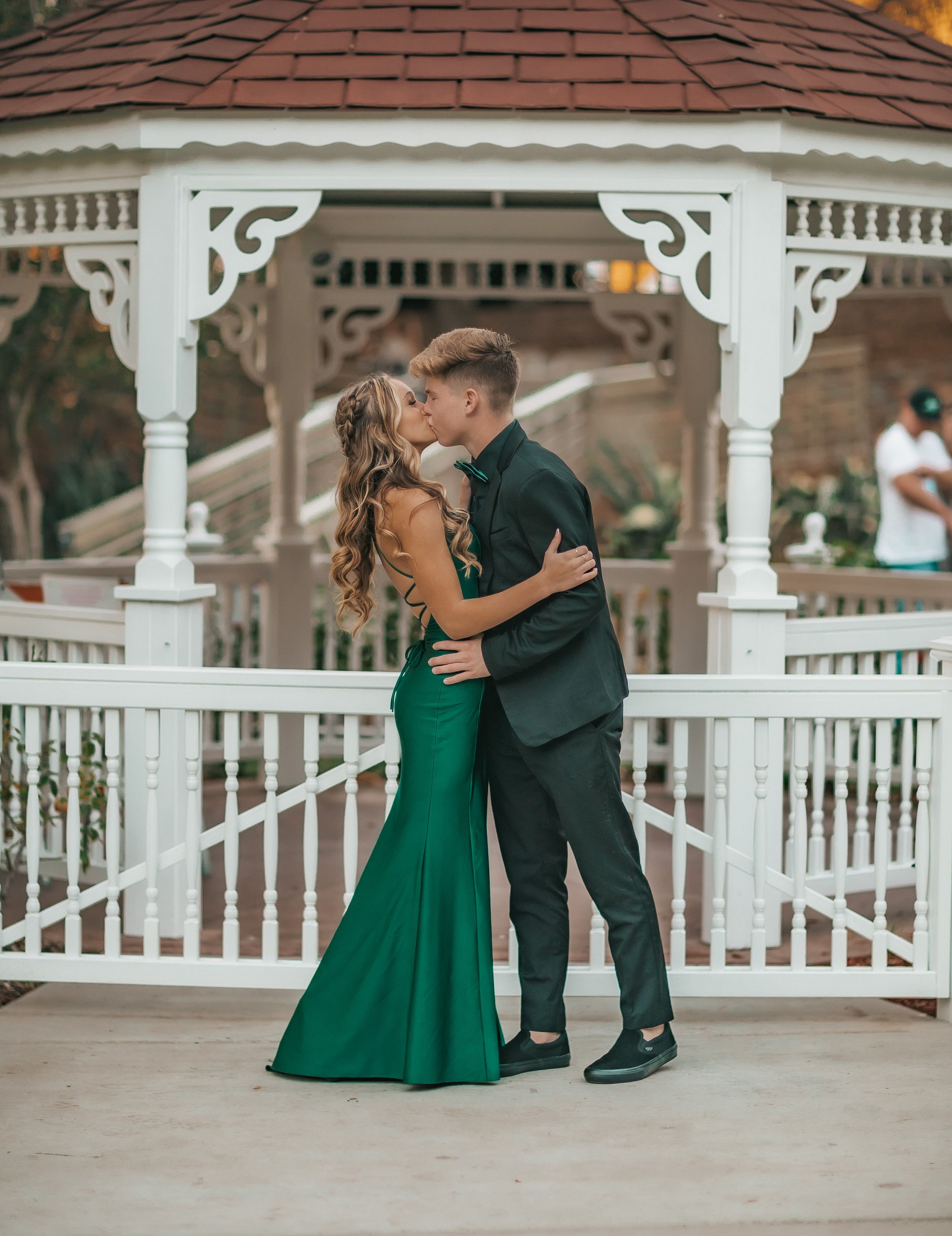 Vestido de fiesta elegante de sirena verde con espalda con cordones, vestido de noche verde Y5449