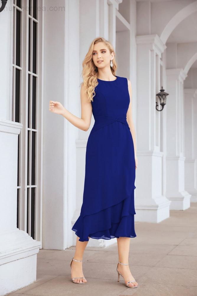 Vestido formal de fiesta Sunnderly de dos piezas, corte A, para madre de la novia, SY28072 