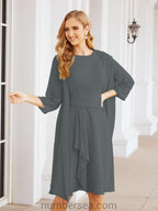 Vestidos de madre de la novia Sunnderly, vestido de fiesta, vestido plisado informal SY28065 