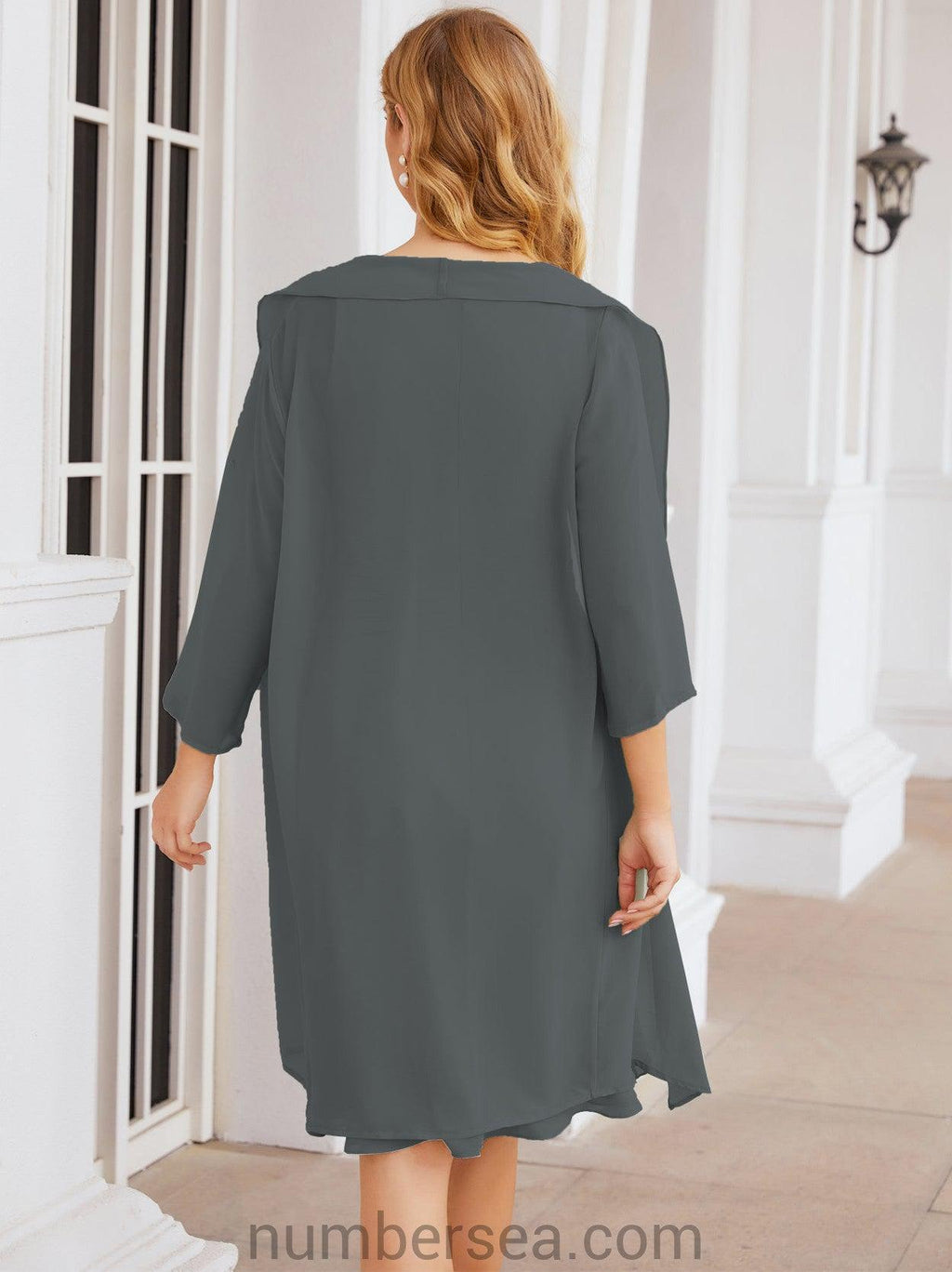 Vestidos de madre de la novia Sunnderly, vestido de fiesta, vestido plisado informal SY28065 