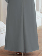 Vestido formal de fiesta Sunnderly, largo, para madre de la novia, con capa con volantes, SY28026 