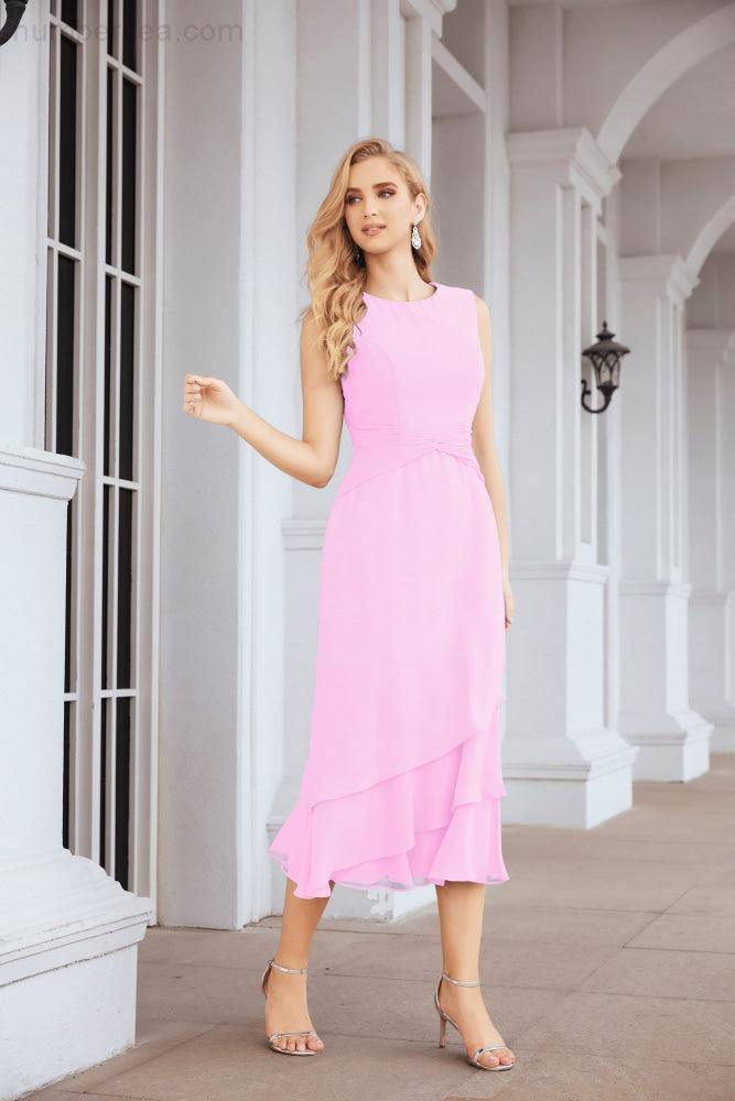 Vestido formal de fiesta Sunnderly de dos piezas, corte A, para madre de la novia, SY28072 