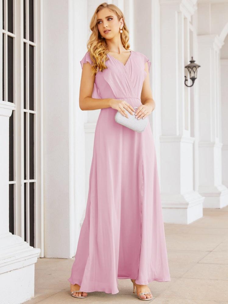 Vestidos de dama de honor Sunnderly con capa, vestido formal de fiesta con espalda descubierta para madre de la novia SY28058 