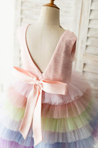 A-line Tulle Knee-length Dress (2003227679)