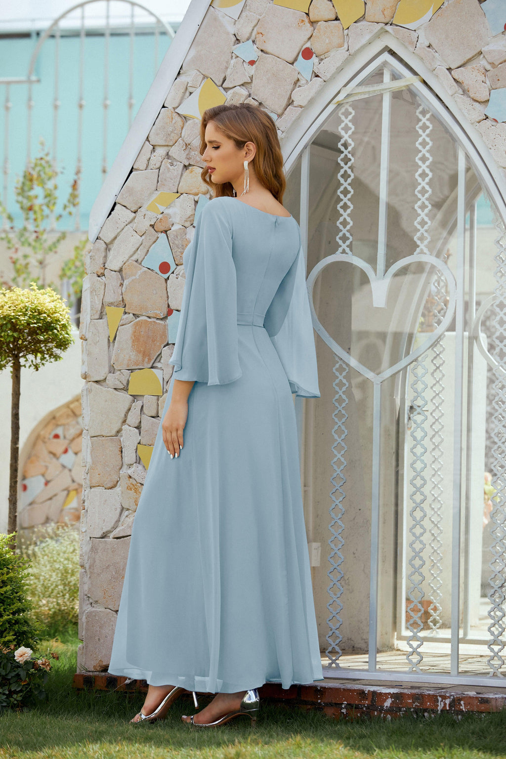 Vestidos de noche formales para madre de la novia, de Sunnderly, para invitada de boda, SY28012 