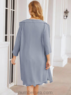 Vestidos de madre de la novia Sunnderly, vestido de fiesta, vestido plisado informal SY28065 