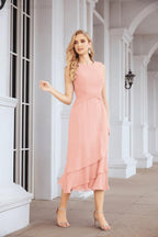 Vestido formal de fiesta Sunnderly de dos piezas, corte A, para madre de la novia, SY28072 