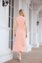 Vestido formal de fiesta Sunnderly de dos piezas, corte A, para madre de la novia, SY28072 