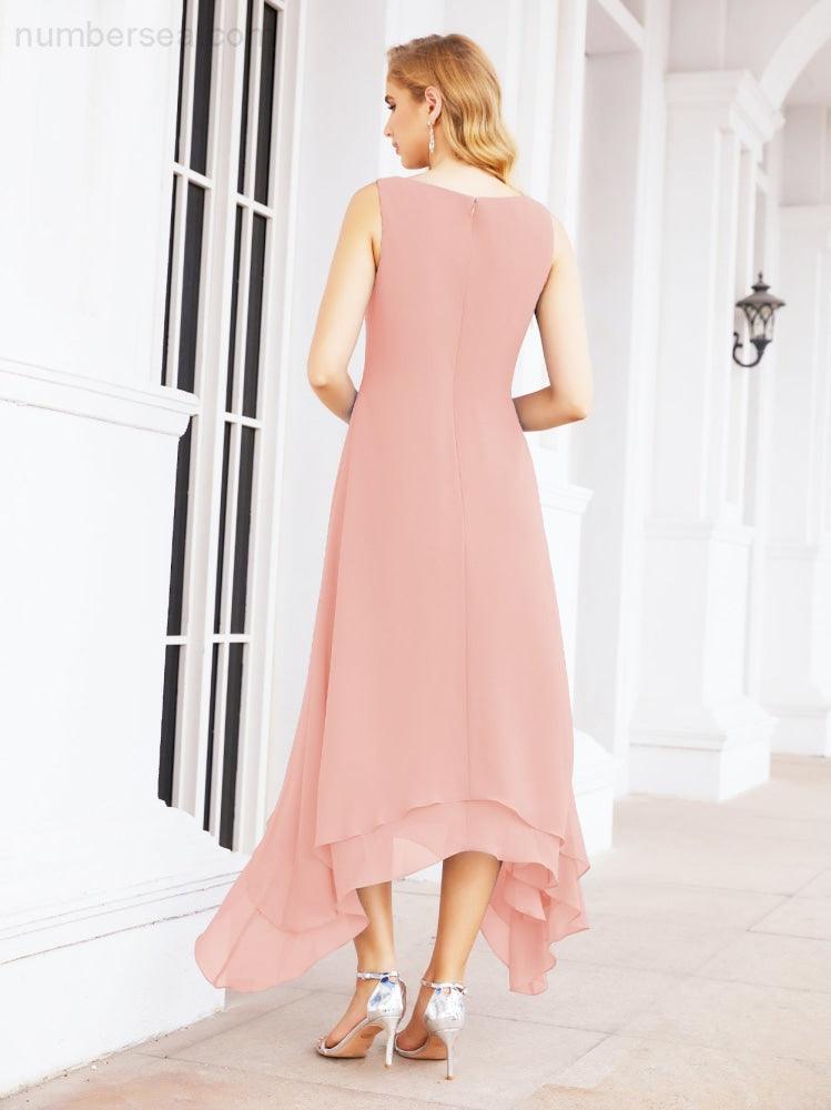 Vestido formal de fiesta Sunnderly de dos piezas, corte A, para madre de la novia, SY28073 