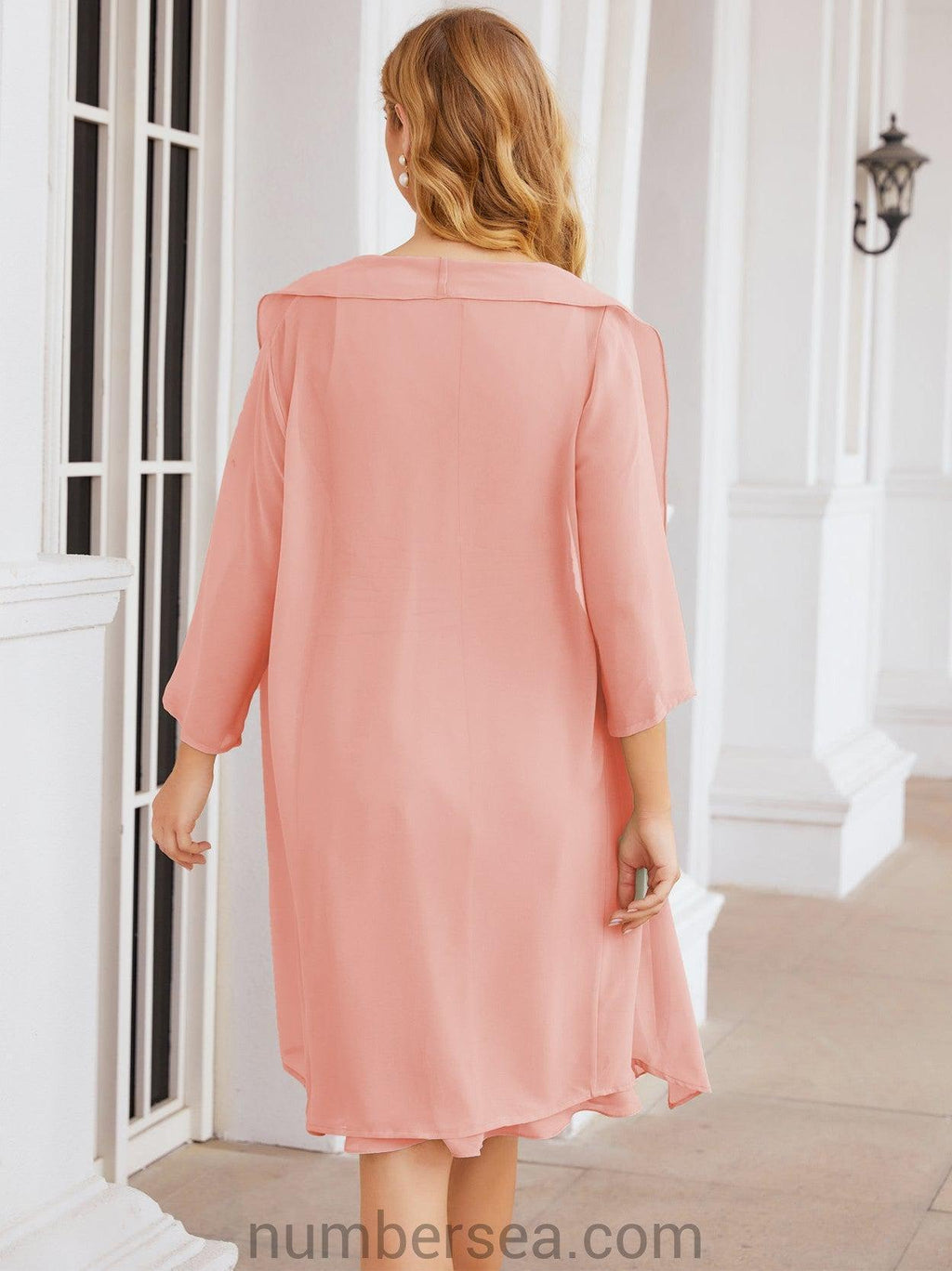 Vestidos de madre de la novia Sunnderly, vestido de fiesta, vestido plisado informal SY28065 