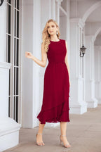 Vestido formal de fiesta Sunnderly de dos piezas, corte A, para madre de la novia, SY28072 