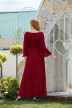 Vestidos de noche formales para madre de la novia, de Sunnderly, para invitada de boda, SY28012 