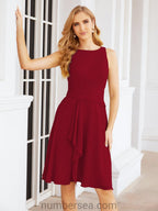 Vestidos de madre de la novia Sunnderly, vestido de fiesta, vestido plisado informal SY28065 