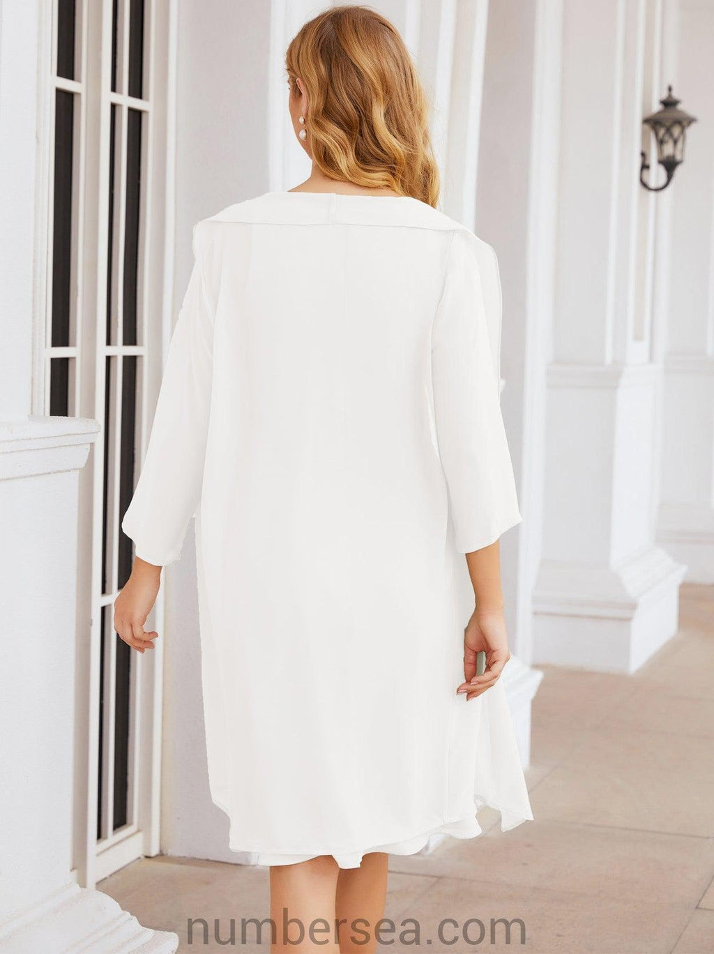 Vestidos de madre de la novia Sunnderly, vestido de fiesta, vestido plisado informal SY28065 
