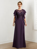 Vestidos de madre de la novia de corte A/princesa con apliques