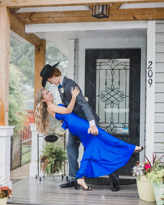 Elegant Royal Blue Mermaid Prom Dress Royal Blue Evening Dress Y7193