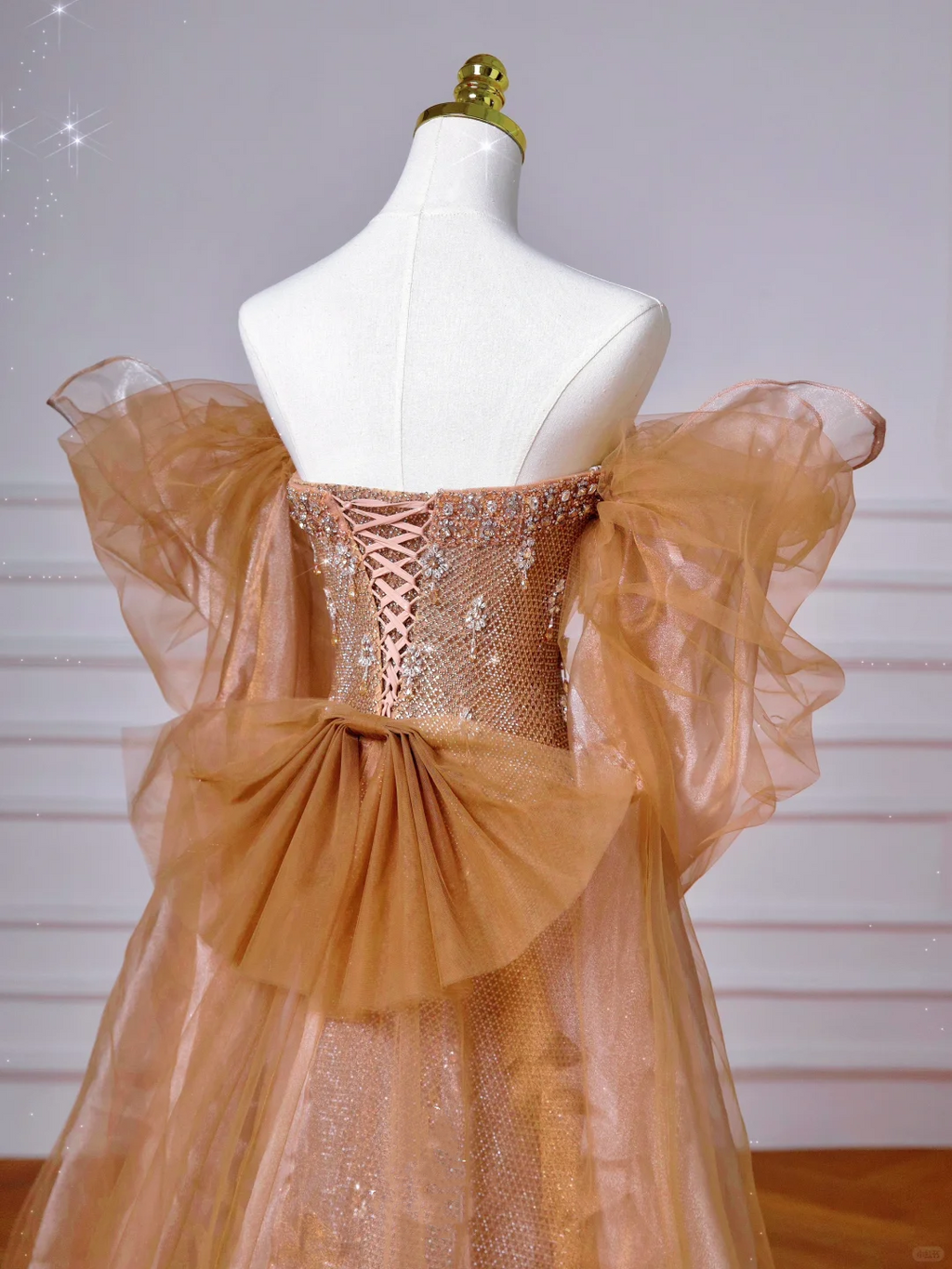 Luxus Off The Shoulder Tüll Perlen Ballkleid Langes Meerjungfrau Abendkleid Y8610