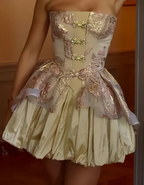 Vestido de fiesta corto sin tirantes, bonito vestido de bienvenida y cumpleaños Y7775