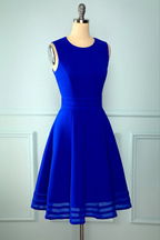 Vestido corto azul rey para fiesta de bienvenida, vestido de graduación de octavo grado Y672