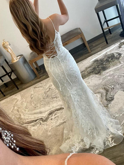 Roycebridal Billie | White Mermaid Prom Dress Long Evening Dress