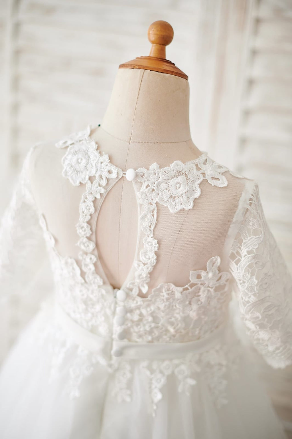 Vestido de primera comunión para niña de las flores, largo hasta el suelo, de tul y encaje, corte A