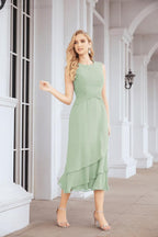 Vestido formal de fiesta Sunnderly de dos piezas, corte A, para madre de la novia, SY28072 