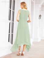 Vestido formal de fiesta Sunnderly de dos piezas, corte A, para madre de la novia, SY28073 