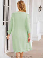 Vestidos de madre de la novia Sunnderly, vestido de fiesta, vestido plisado informal SY28065 