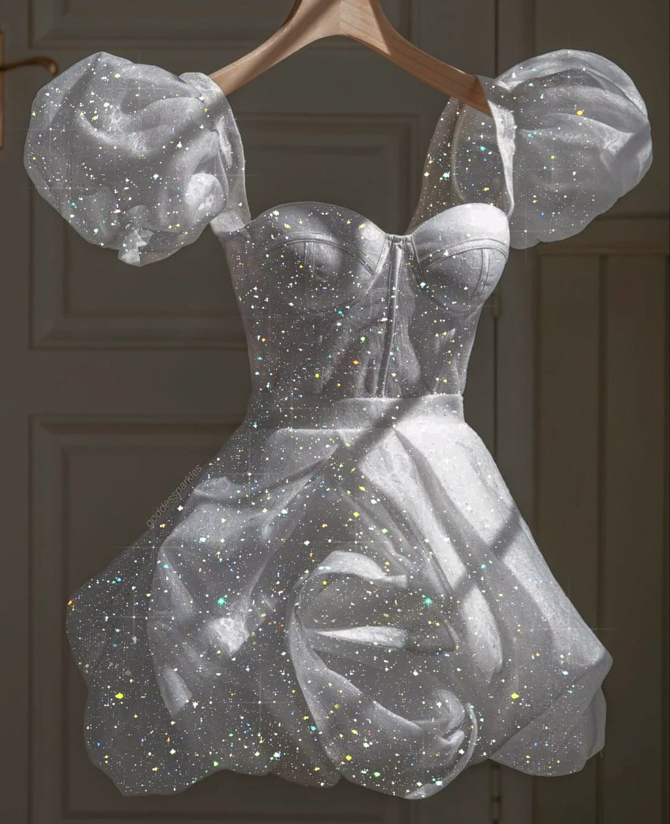 Glitzerndes weißes Homecoming-Kleid, Retro-weißes Outfit-Kleid zum 22. Geburtstag Y4081