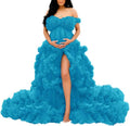 Tüllkleid für Schwangerschafts-Fotoshooting, bauschige Rüschen, Illusion, Braut-Dessous, Badekleid SY055 