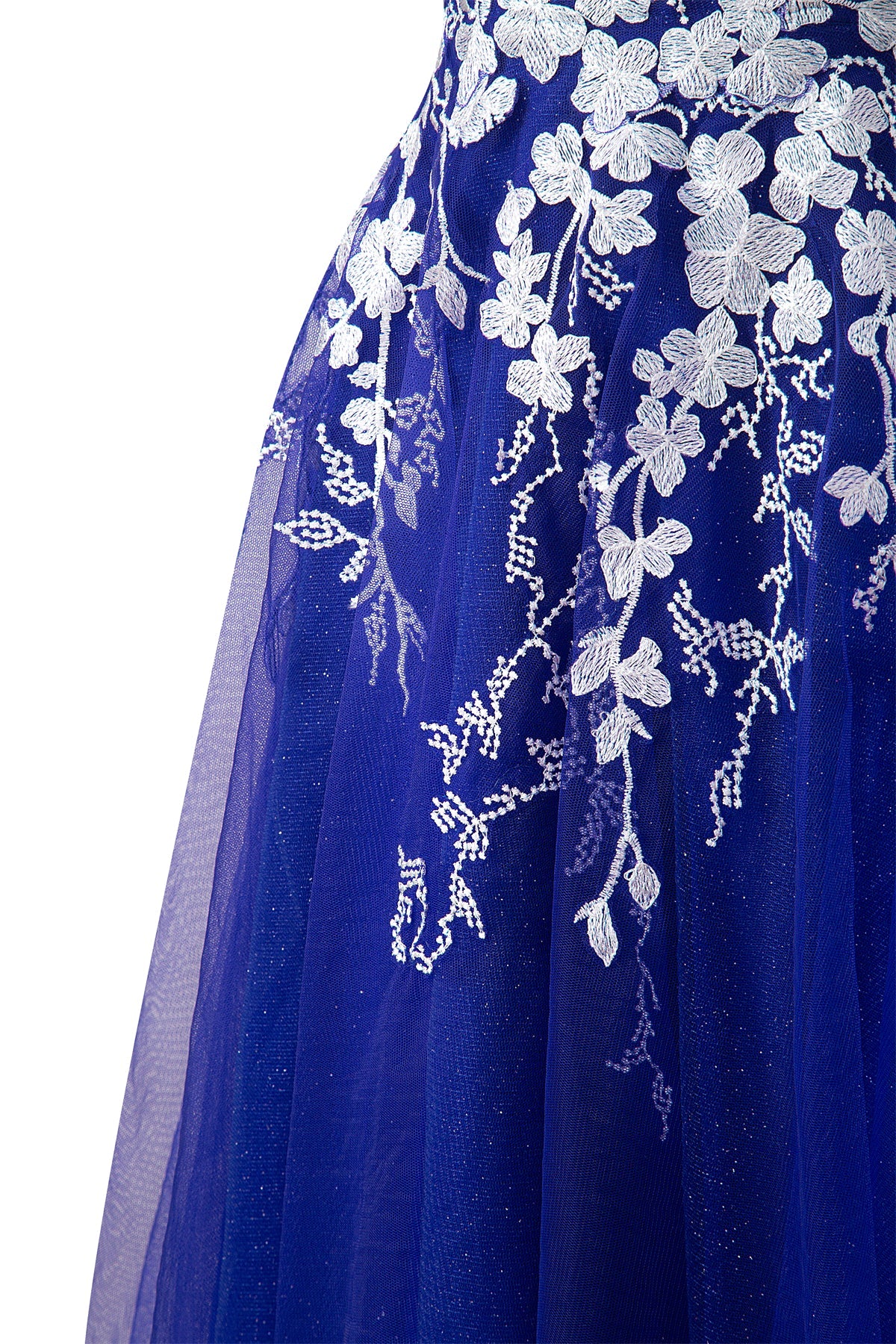 Bella | Vestido corto de fiesta Aline de tul brillante con apliques