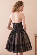 Rowena | Trägerloses A-Linien-Heimkehrkleid aus Tüll