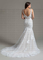Charming Trumpet Wedding Dresses Sleeveless Scoop Pleat Appliques Bridal Gown Vestido De Casamento Customised For Women-payinti