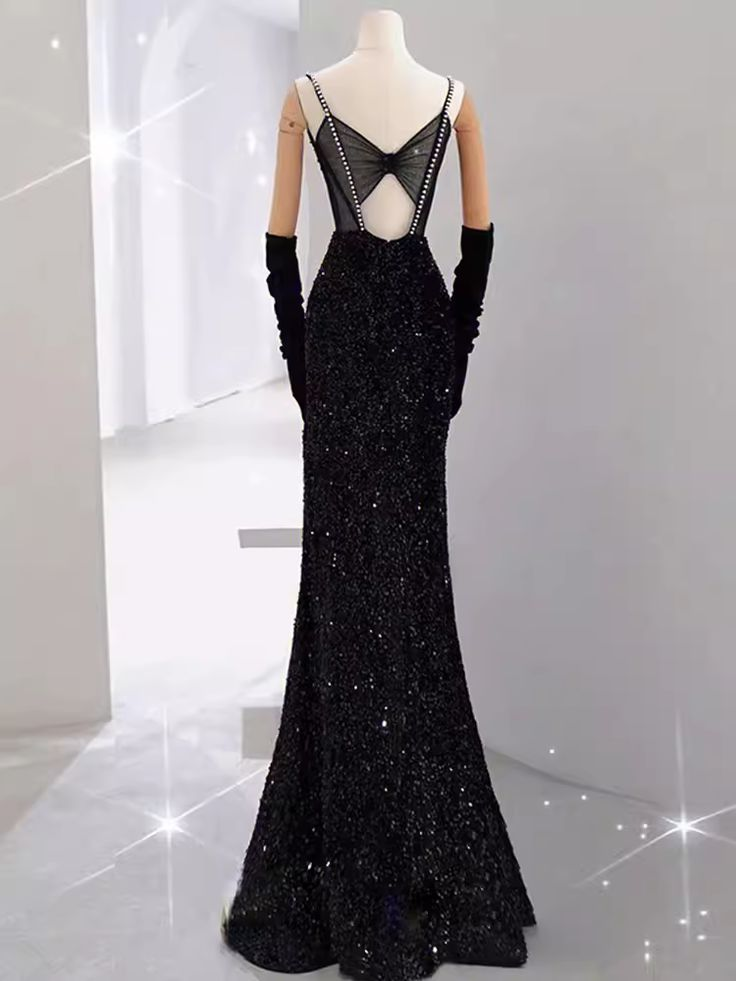 Vestido de fiesta largo de sirena, recién llegado, vestido de noche sexy con abertura Y6660