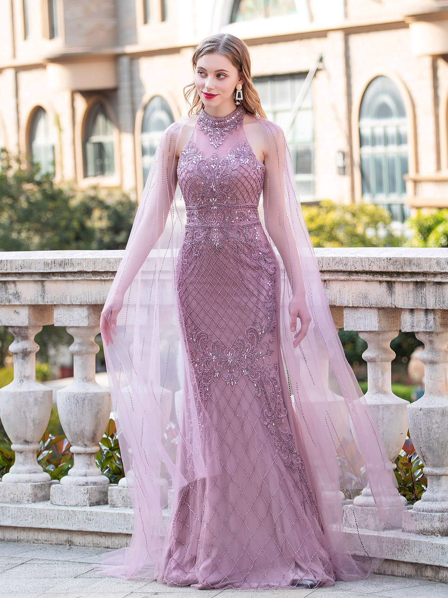 Mermaid / Trumpet Luxurious Formal Evening Dresses Sleeveless Floor Length Prom Dresses