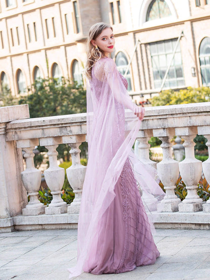 Mermaid / Trumpet Luxurious Formal Evening Dresses Sleeveless Floor Length Prom Dresses