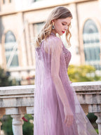 Vestidos de noche formales de lujo de corte sirena/trompeta, sin mangas, hasta el suelo, para fiesta de graduación 
