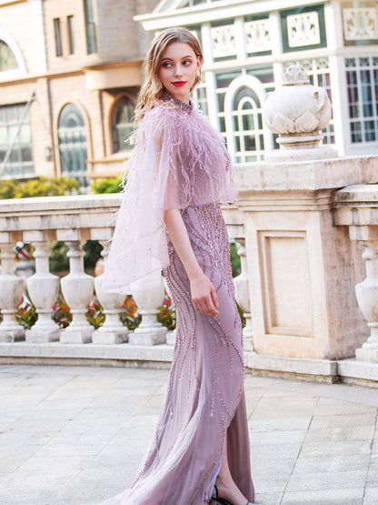 Mermaid / Trumpet Luxurious Sexy Formal Evening Dresses Spaghetti Strap Sleeveless Floor Length Prom Dresses