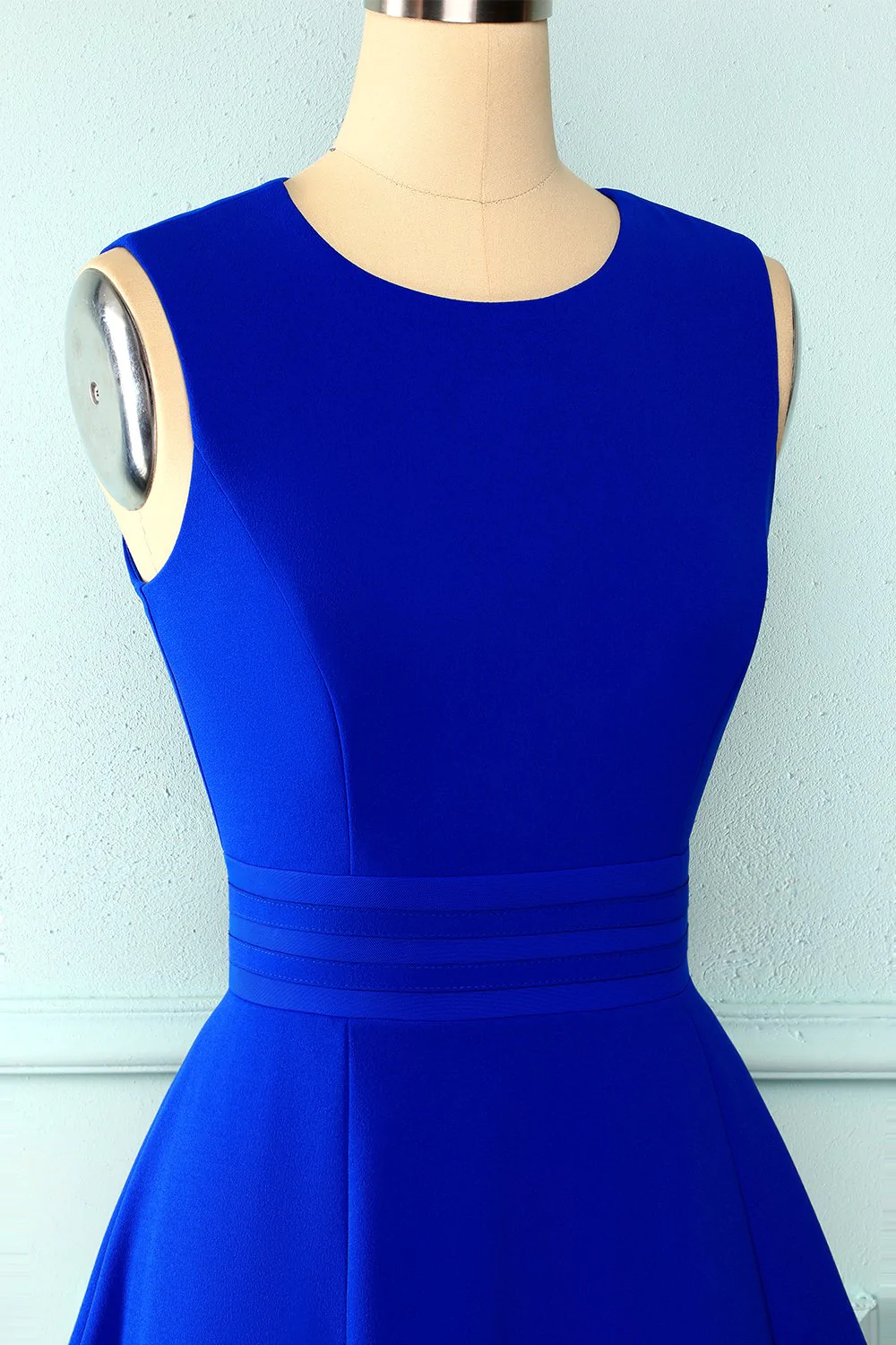 Vestido corto azul rey para fiesta de bienvenida, vestido de graduación de octavo grado Y672