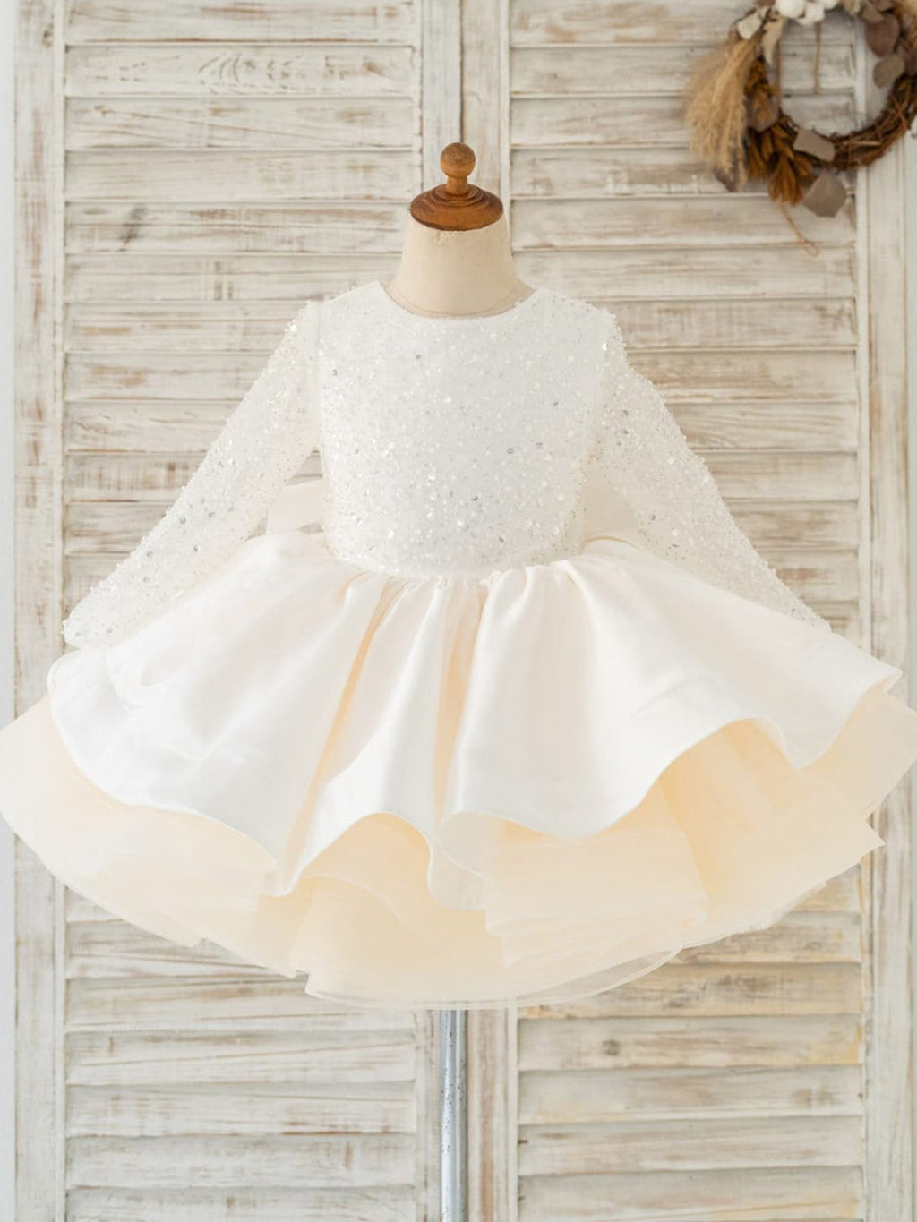 Duchesse-Linie/Princess-Linie Pailletten Tüll Kurz/Mini Kleid 