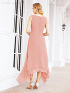 Vestido formal de fiesta Sunnderly de dos piezas, corte A, para madre de la novia, SY28073 