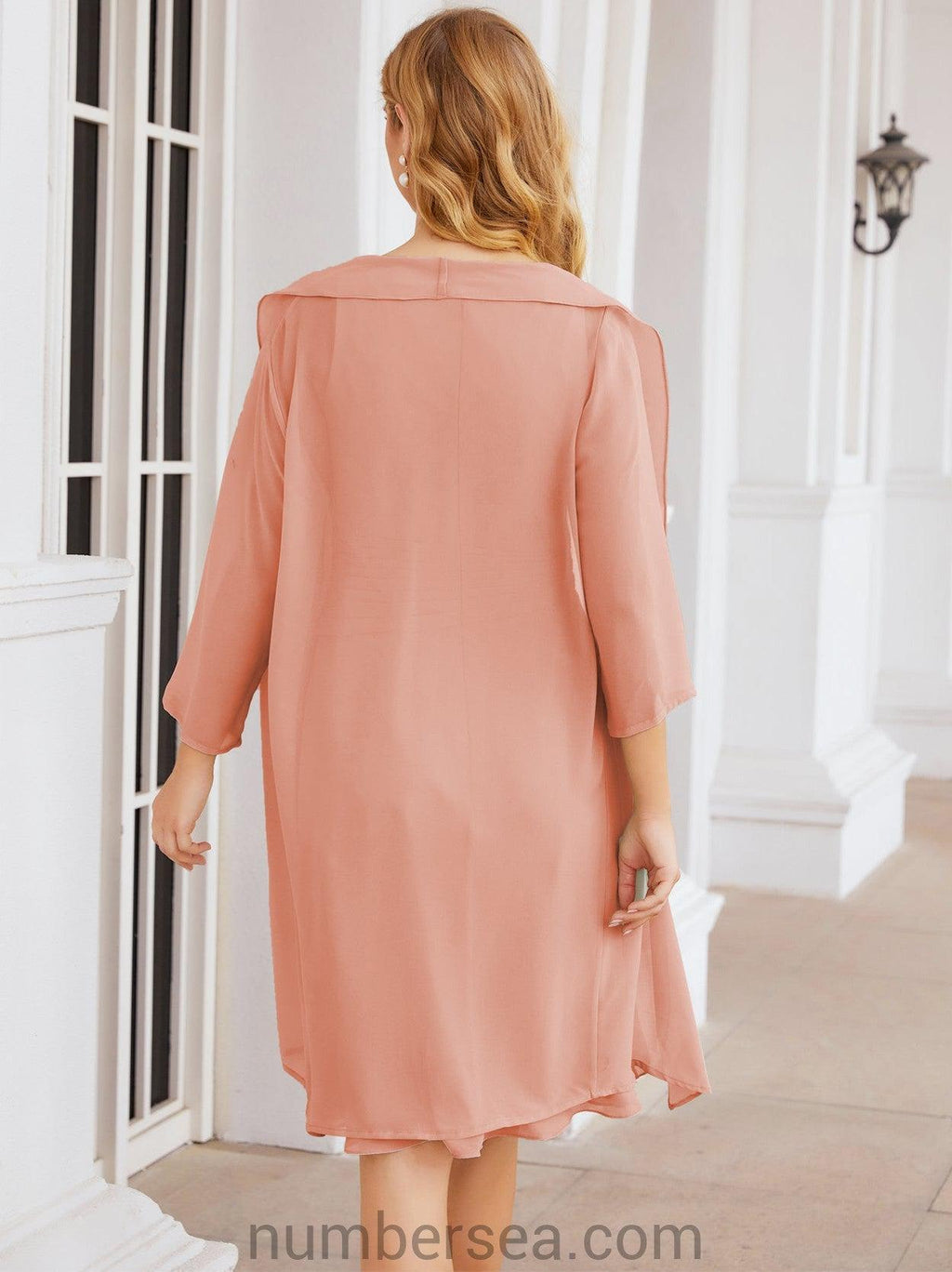Vestidos de madre de la novia Sunnderly, vestido de fiesta, vestido plisado informal SY28065 