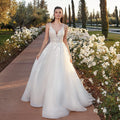 Fancy Sleeveless Wedding Dress For Women Tank Sweetheart A-line Pleat Vestido De Noiva Made To Order Bride-payinti