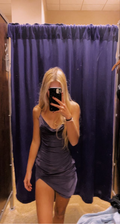 lila Satin Homecoming Kleid, Abend Outfit Kleid Y2962